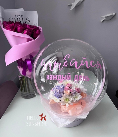 Цветы в шаре №3