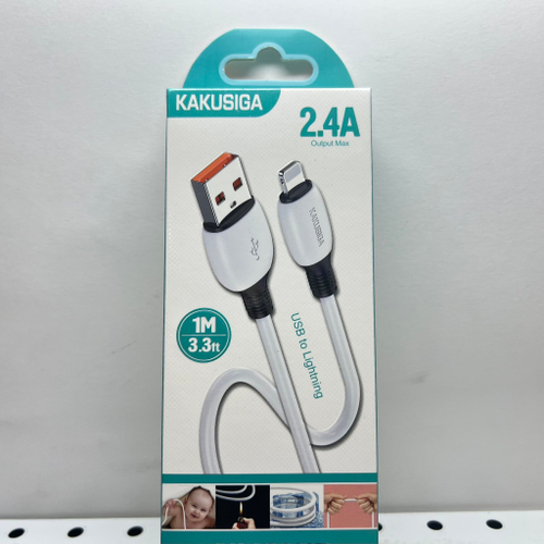 KSC-951 провод USB - Lightning 2.4A (белый)