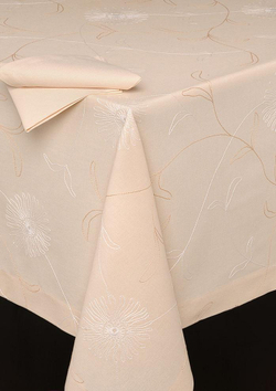 Скатерть 160х280 Bovi Гербера бежевая Португалия