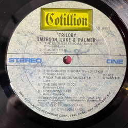 Винтажная виниловая пластинка LP Emerson, Lake and Palmer Trilogy (USA 1972) The Sherriff