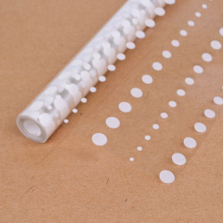 Пленка прозрачная "Бусинки" 70см*200гр