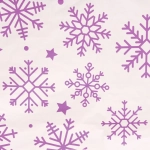 Скатерть «Падал снег « 108*180 см, пвх, Сиреневый