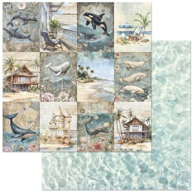 Бумага "Тропический рай. Карточки" (ScrapMania)