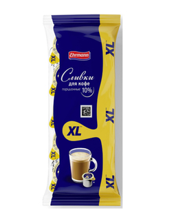 Сливки Ehrmann порционные XL 10% (17г x 30шт), 510г