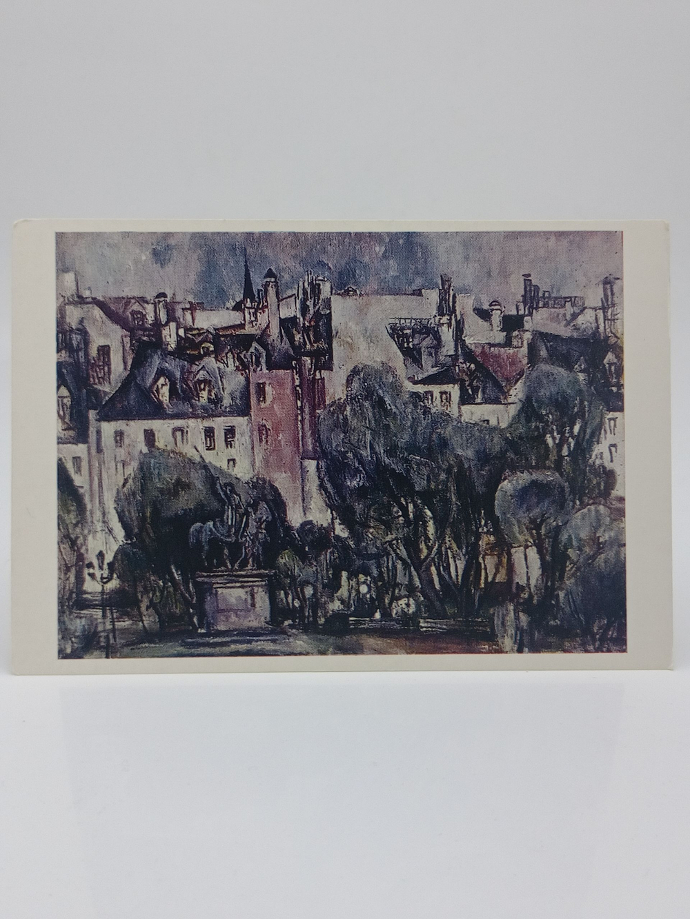 Винтажная открытка СССР Е.Е. Моисеенко "Мансарды Ситэ. Париж" 1985 г.