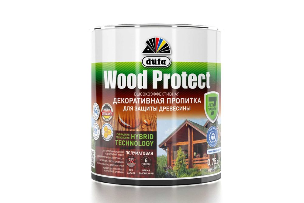 Пропитка для защиты древесины Dufa Wood Protect орех 750 мл МП000015766