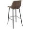Барный стул Narro 66 см, коричневый на черных металлических ножках | Купить в Hallberg.ru