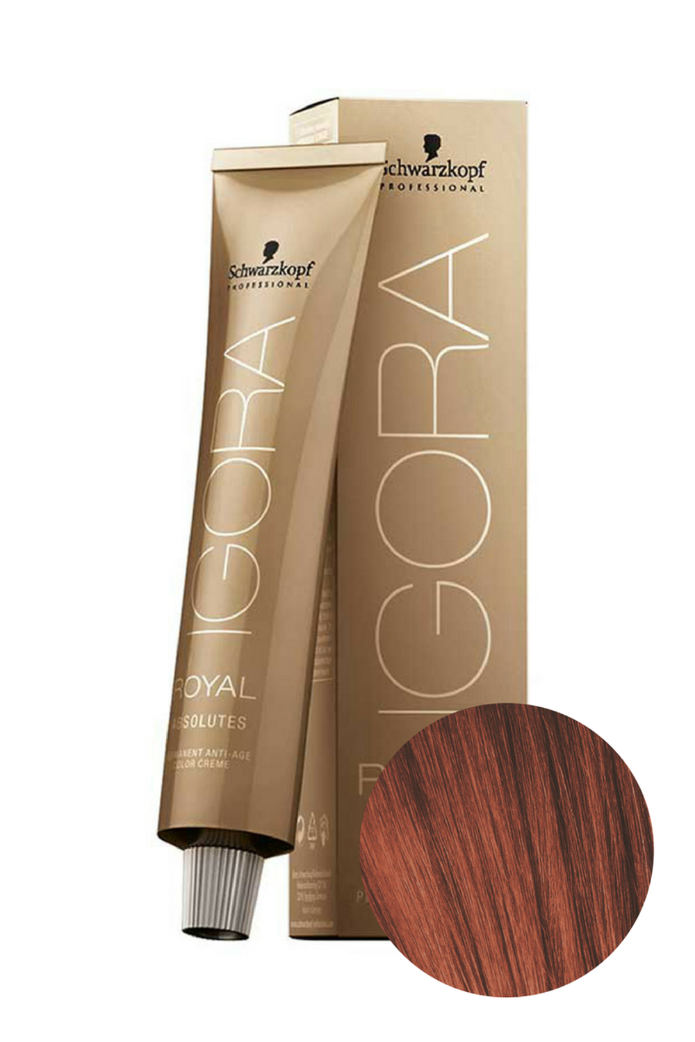 Краска для волос Igora Absolute 6-80 Темный русый красный натуральный Schwarzkopf Professional, 60 мл