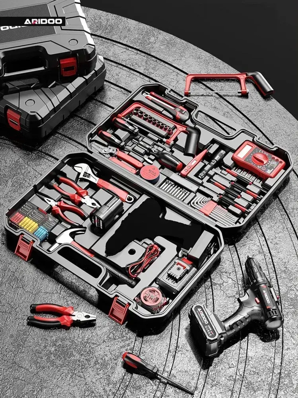 ARIDOO Шуруповерт, 21 В, 2 АКБ