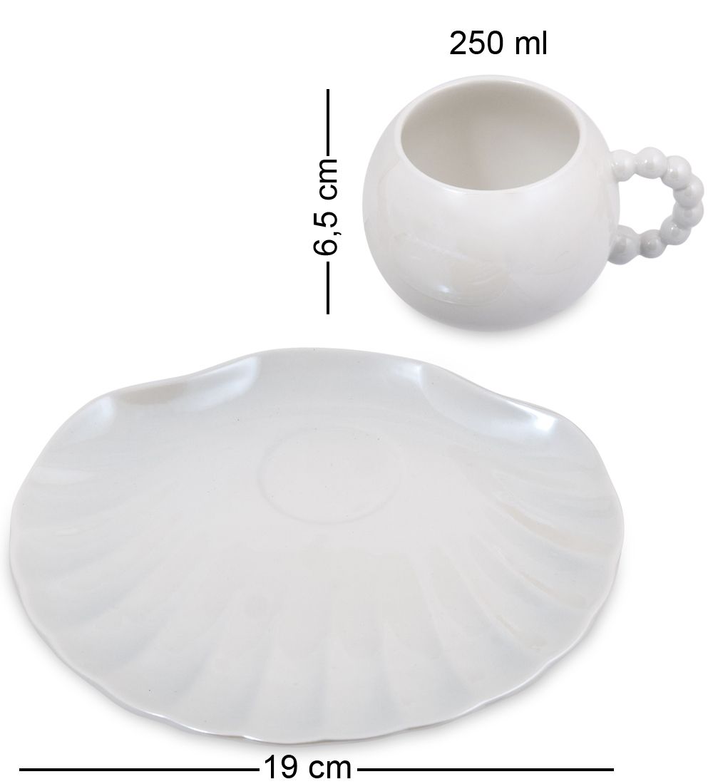 MUG-425/1 Чайная пара «Ракушка»