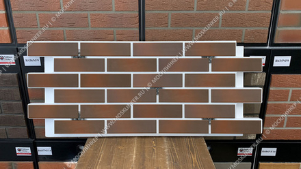 Клинкерная фасадная термопанель Paradyz Cloud Brown ППС