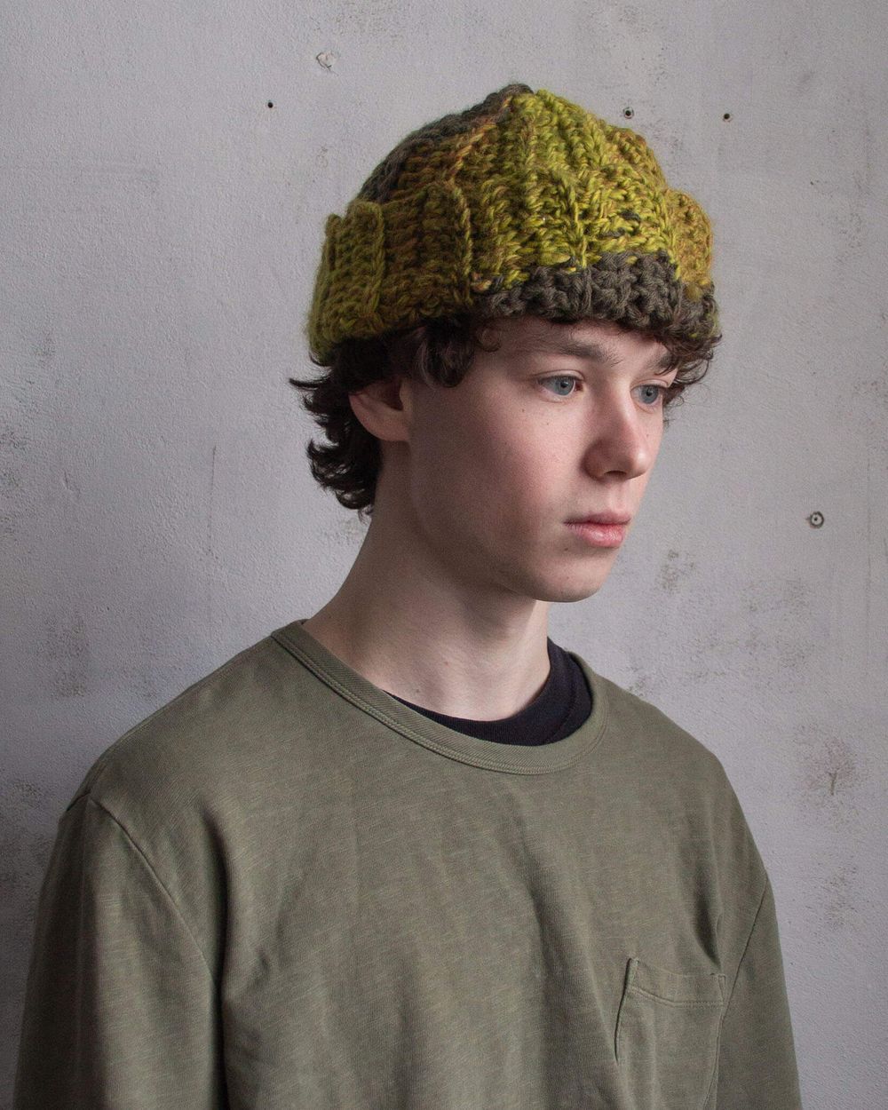 Шапка вязаная Fuzzz Knit Beanie Cone Forest