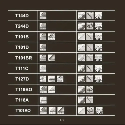 Набор пилок для лобзика универсальный комплект 10ш по дереву, по пластику Т-образный хвостовик