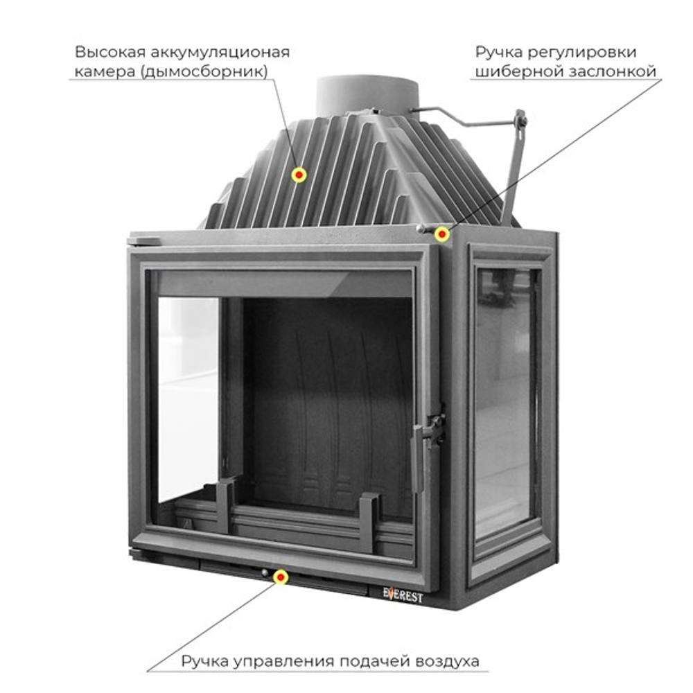 Каминная топка EVEREST A16 P