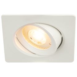 Светильник светодиодный встраиваемый ЭРА KL LED 21A-5 3K WH 5Вт 3000K квадратный поворотный белый матовый | Встраиваемые LED светильники