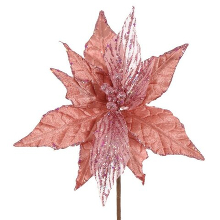 GAEM Цветок искусственный "Пуансеттия", L27 W27 H38 см
