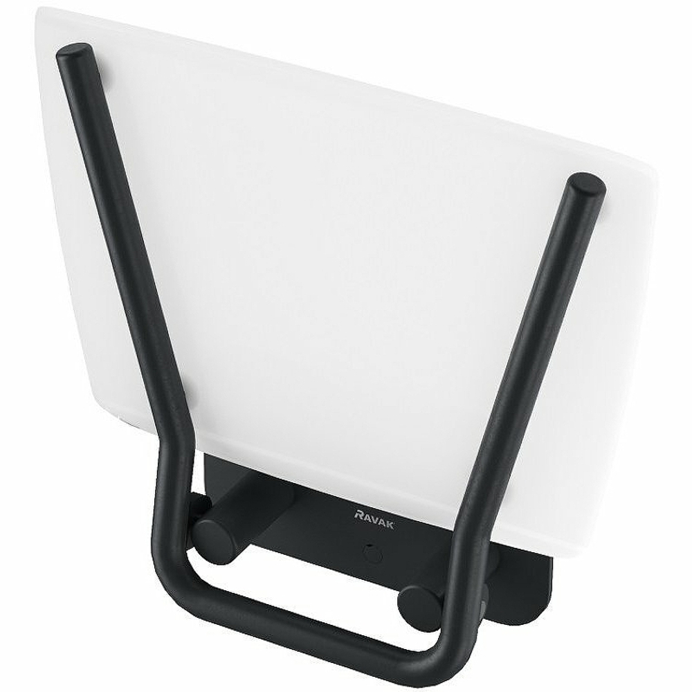 Сиденье для душа Ravak Ovo B II Clear/Black Прозрачное Черное (B8F0000059)