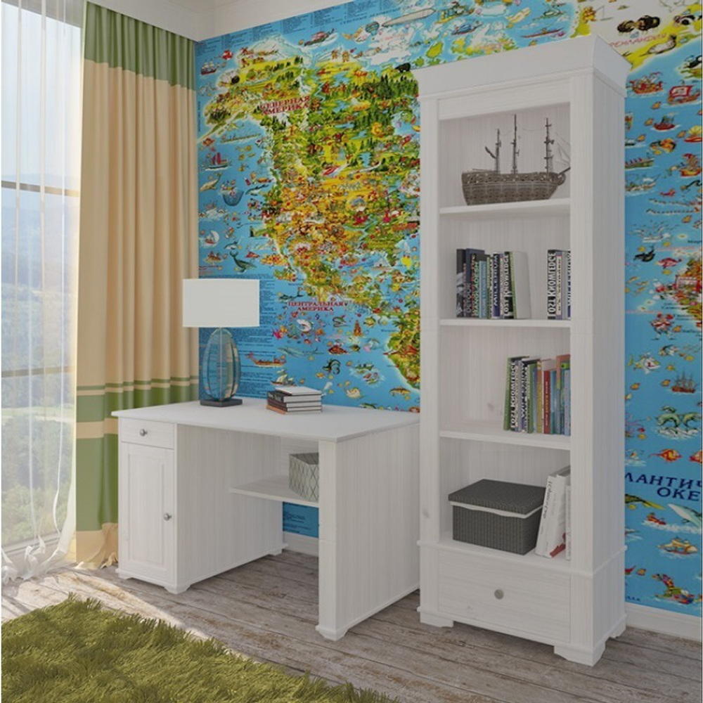 Стеллаж «Бейли» белый воск