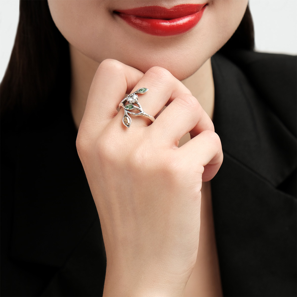 "Вишенка" кольцо из коллекции "Оттепель" от Jenavi