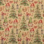 Бумага упаковочная новогодняя "Christmas Kraft", 70х100 см, 10 дизайнов ассорти, ЗОЛОТАЯ СКАЗКА, 592053, 1шт