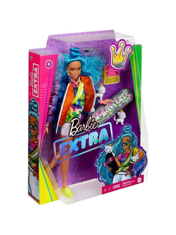 Кукла Барби Экстра с голубыми волосами GRN30