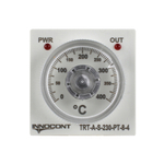 Температурный контроллер INNOCONT с аналоговым управлением, 48х48х82 мм,вход Pt100, 0...400C, выход реле, ON/OFF, 230VAC, электросоединение под розетку 8pin