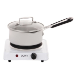 Плита электрическая Econ, ECO-131HP, 1000 Вт, 1 конф, диск, эмаль, механ, пер повор, бел