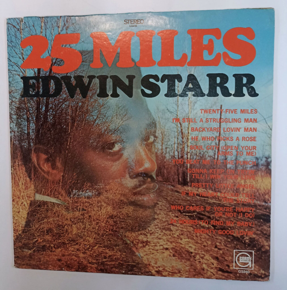 Винтажная виниловая пластинка LP Edwin Starr 25 Miles (USA 1969)