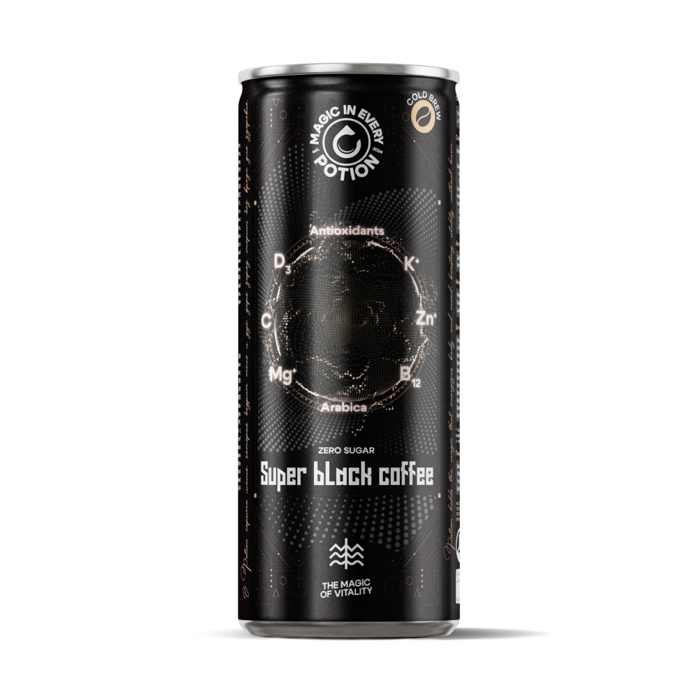 Холодный кофе б/с Potion Super Black Coffee, 330 мл