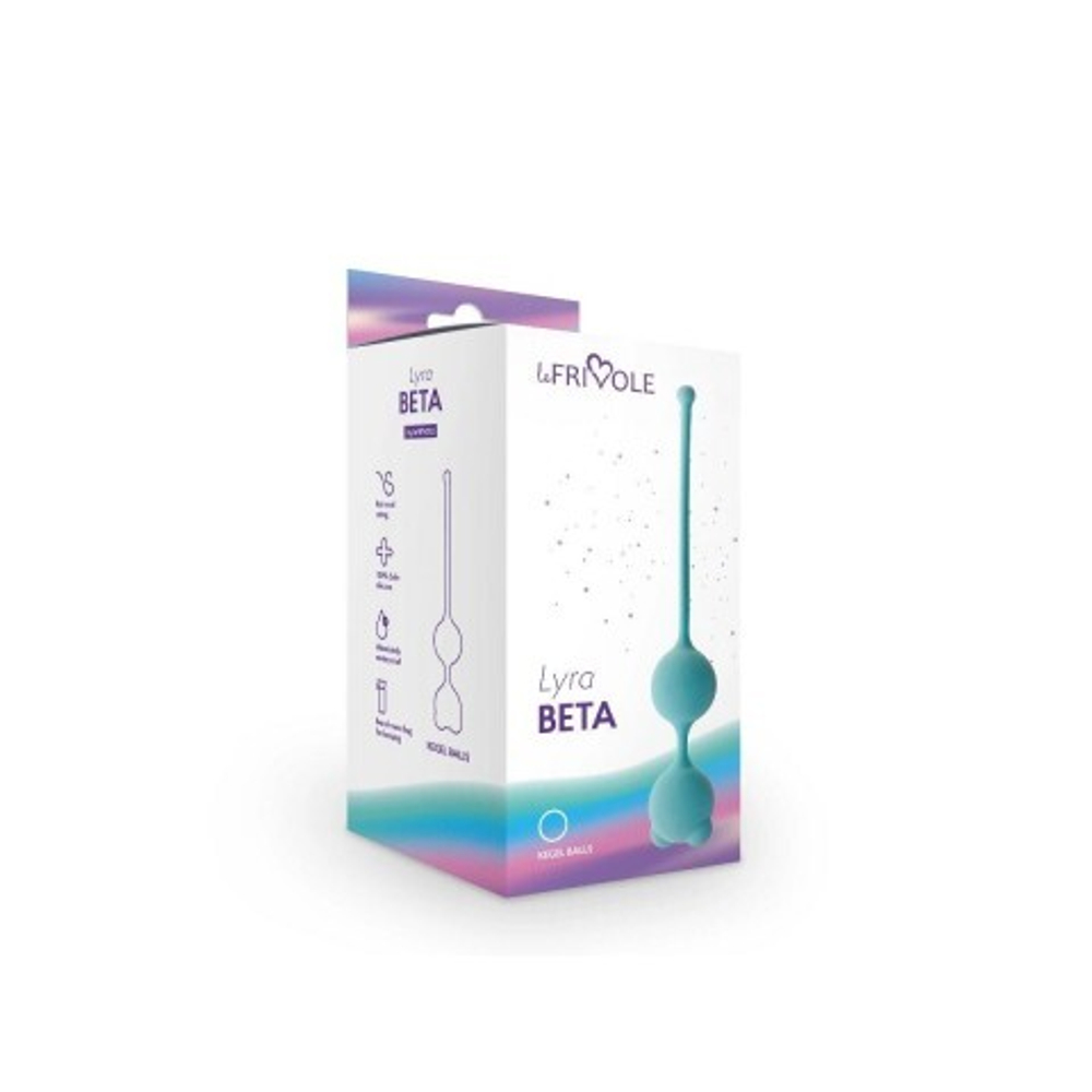 Вагинальные шарики Beta, цвет аквамарин (LYRA) (One Size)