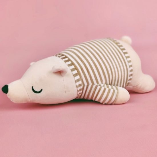 Мягкая игрушка "Медведь в кофте" белый (50 см)