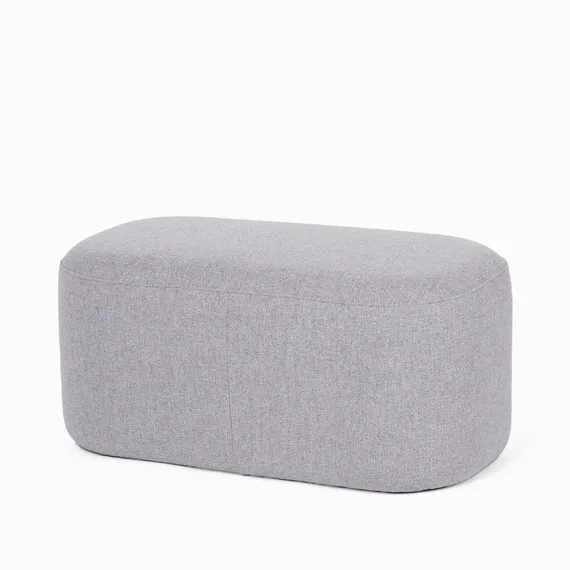 Пуф Pawai Low 80х38 см, светло-серый