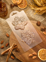 Пластиковая форма для шоколада "Снежинка Зимняя Сказка"