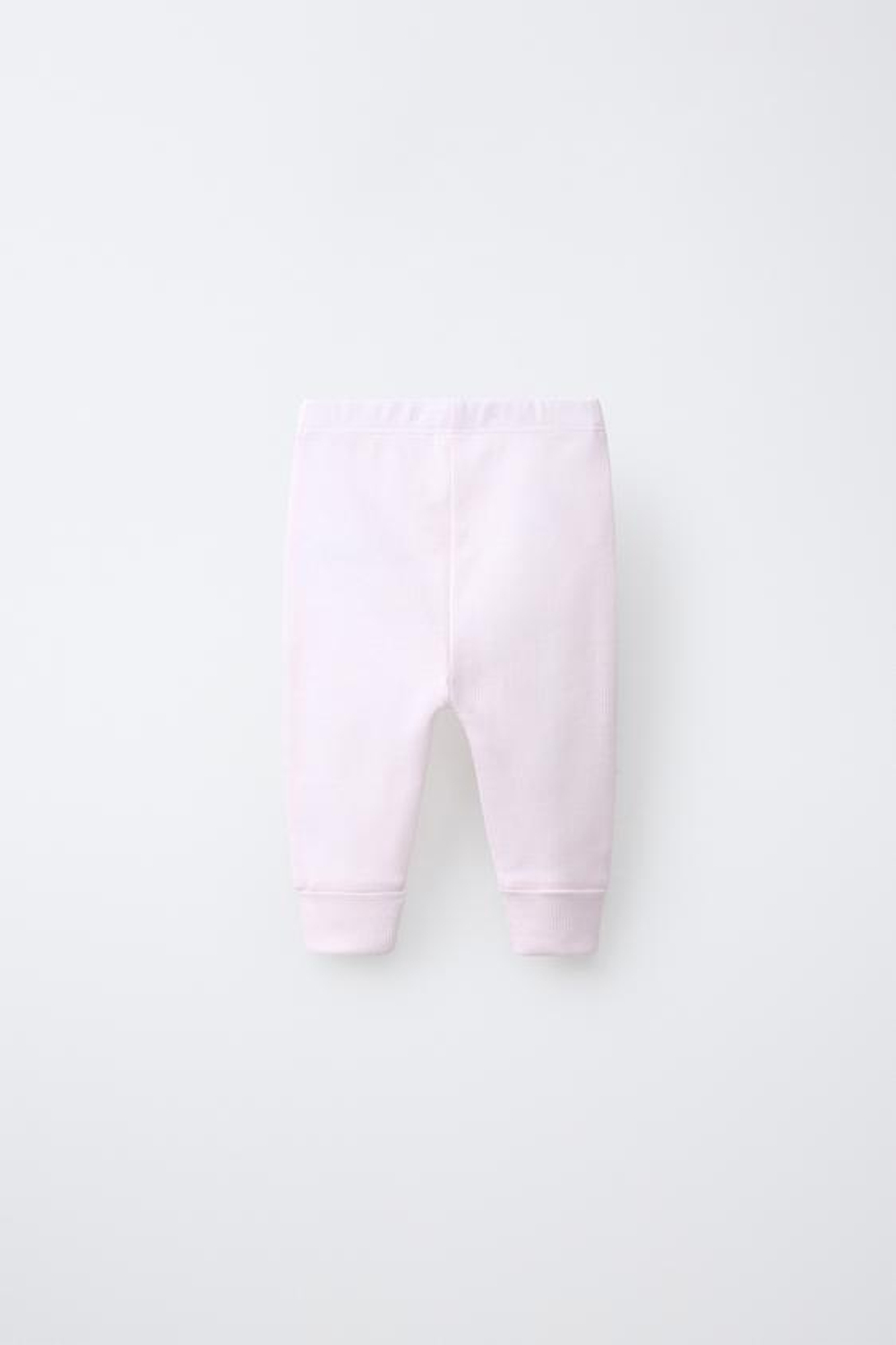 ZARA НАБОР ИЗ ТРЕХ ЛЕГИНСОВ В РУБЧИК, РОЗОВЫЙ