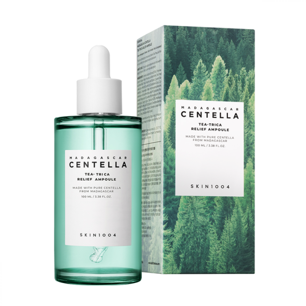 Успокаивающая ампула для проблемной кожи SKIN1004 Madagascar Centella Tea-Trica Relief Ampoule 100ml