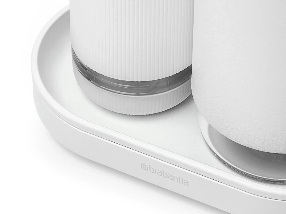 Brabantia Набор из 2 дозаторов для жидкости для посуды SinkStyle Mineral Fresh White
