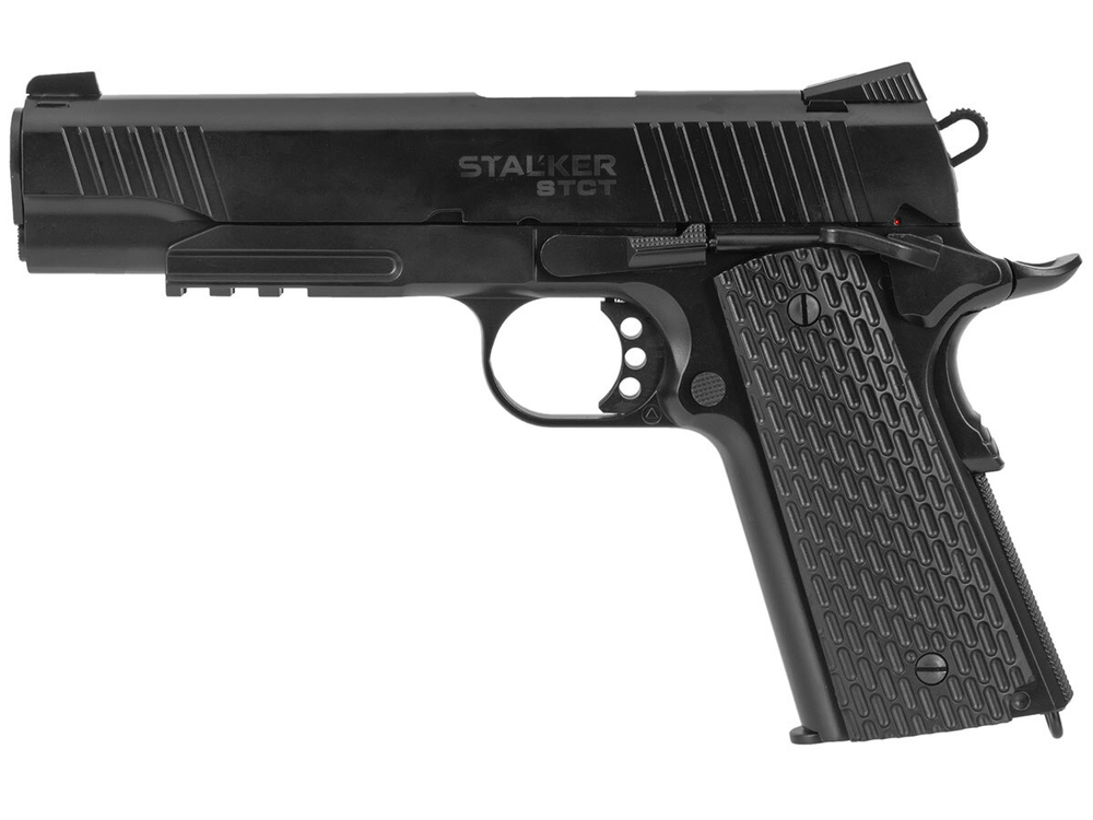 Пистолет пневматический Stalker STCT (Colt 1911 Tactical), к.4,5мм, 12г CO2, металл, 97 м/с,Hop-Up, Blowback (6 шт./уп.)