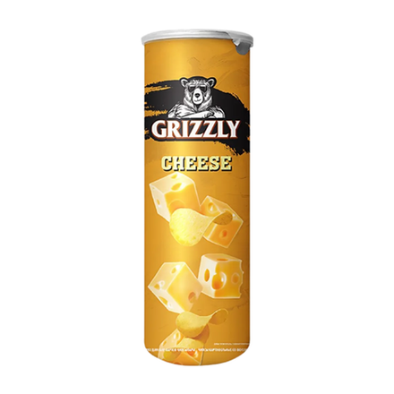 Чипсы GRIZZLY сыр в тубусе 130 гр