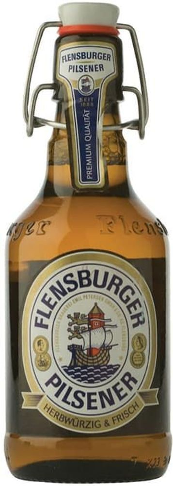 Пиво Фленсбургер Пилснер / Flensburger Pilsener 0.33 - стекло