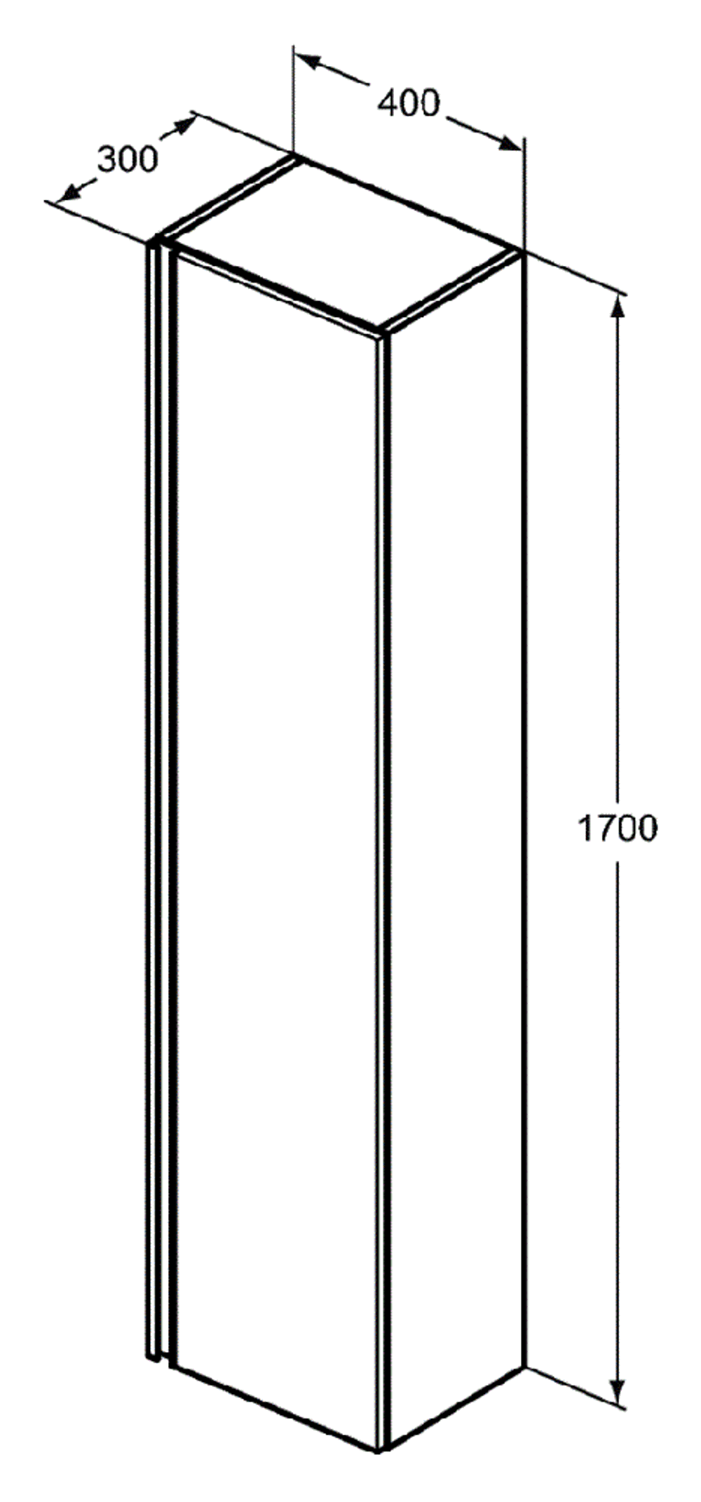 Пенал  Ideal Standard TESI T0054PU