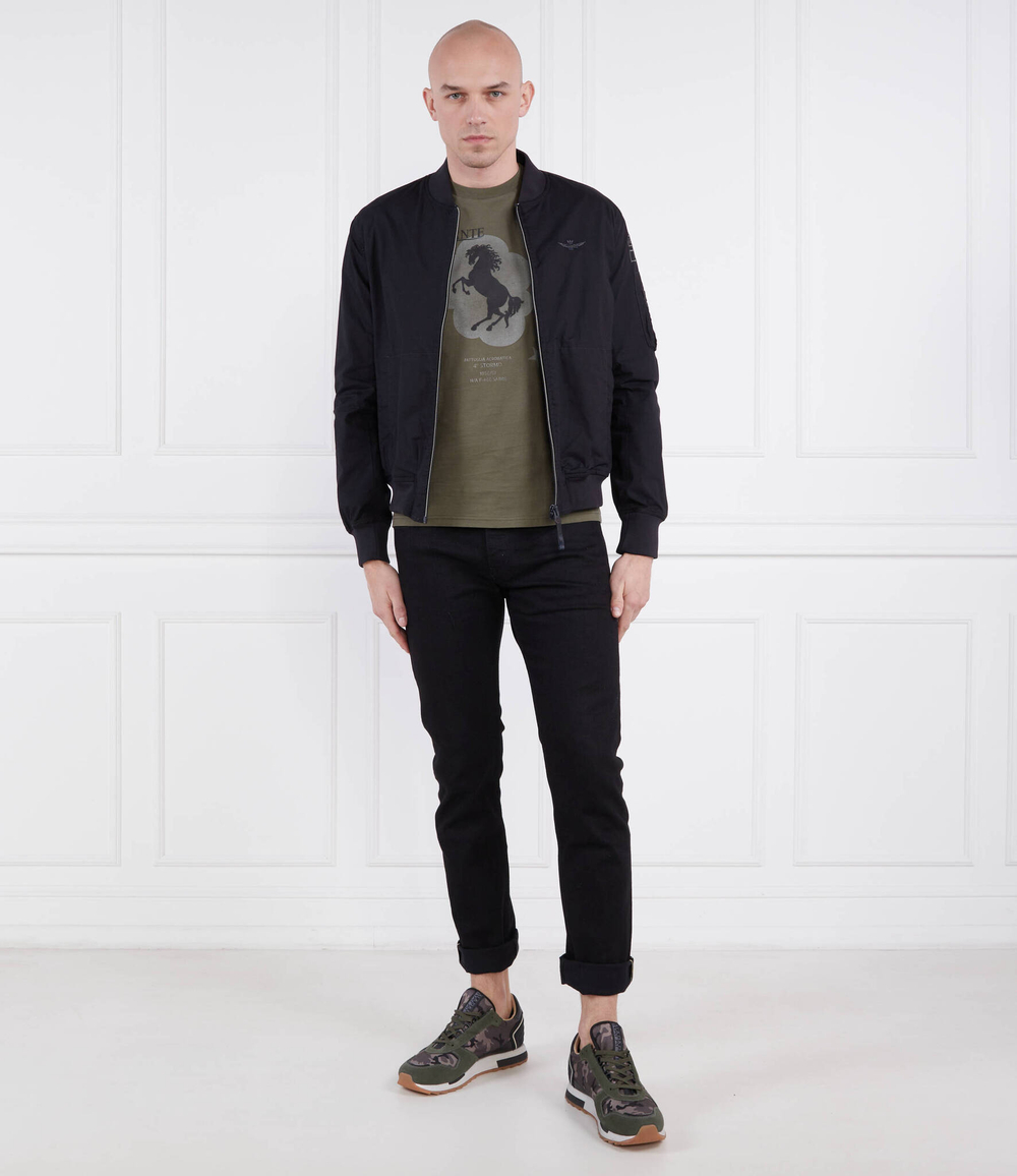 Куртка бомбер Aeronautica Militare - черный(AB2089CT3065)
