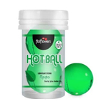 Лубрикант на масляной основе в виде двух шариков с ароматом мяты