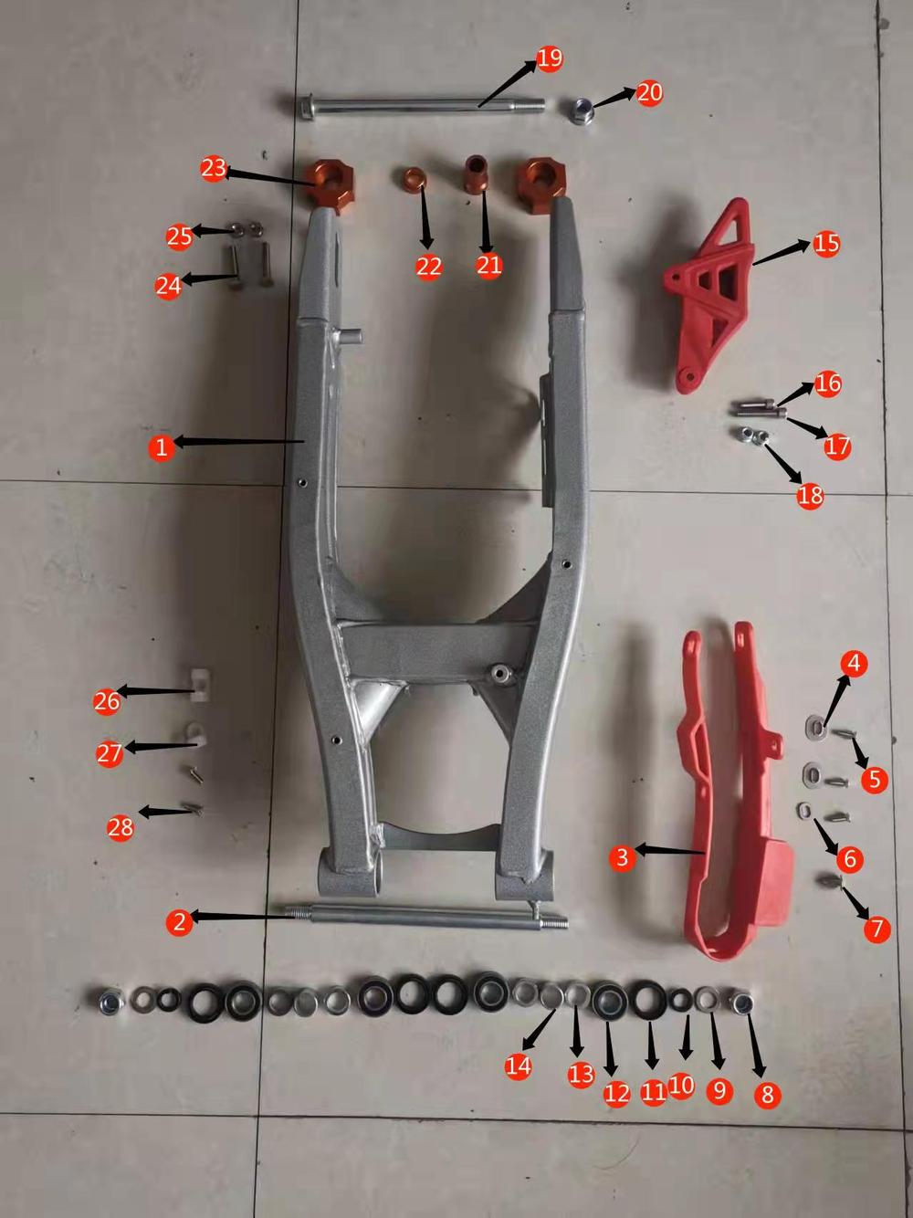 Запчасти L к питбайку Motax XR 250