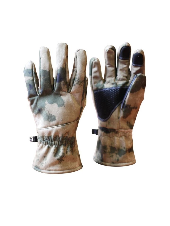 Перчатки утеплённые зимние Soft Shell (мох)