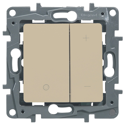 Диммер нажимной универсальный LED 400Вт без нейтрали - слоновая кость ETIKA Legrand