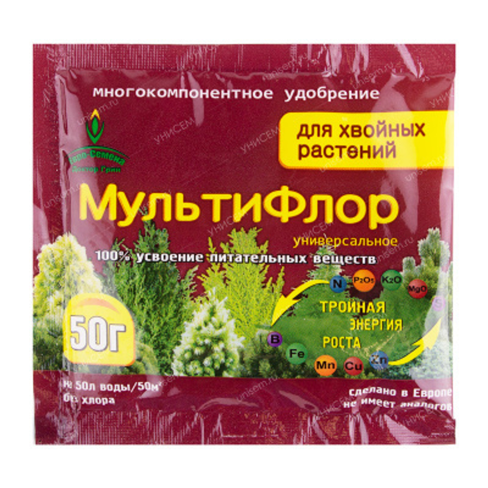 МультиФлор для хвойных растений 50гр ЕвС