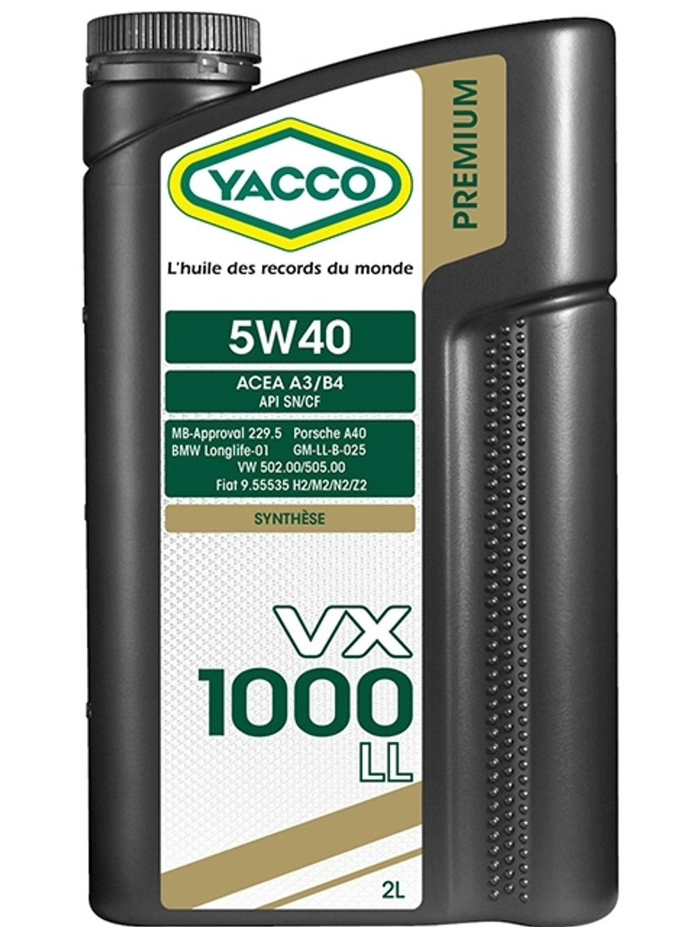 Масло моторное YACCO VX 1000 LL 5W40 (4L)
