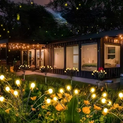 Солнечные уличные светильники/2 шт; "фейерверк", "одуванчик", садовое и уличное освещение