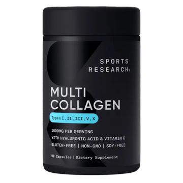 Sports Research Collagen 90 капсул, Мульти Коллагеновый комплекс