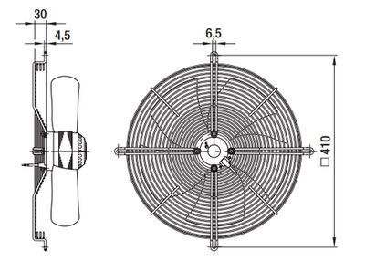 Вентилятор осевой S6E330-BP02-30